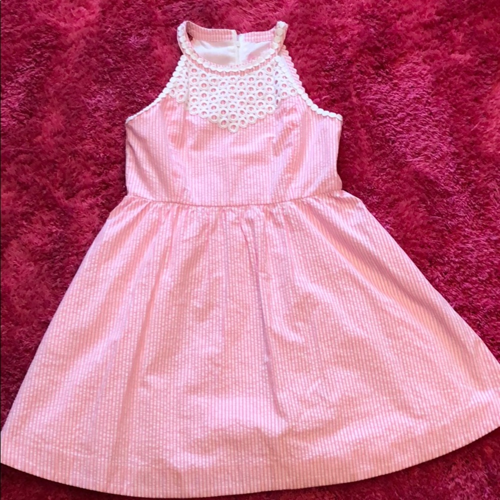 Lilly Pulitzer sear-sucker dress!
